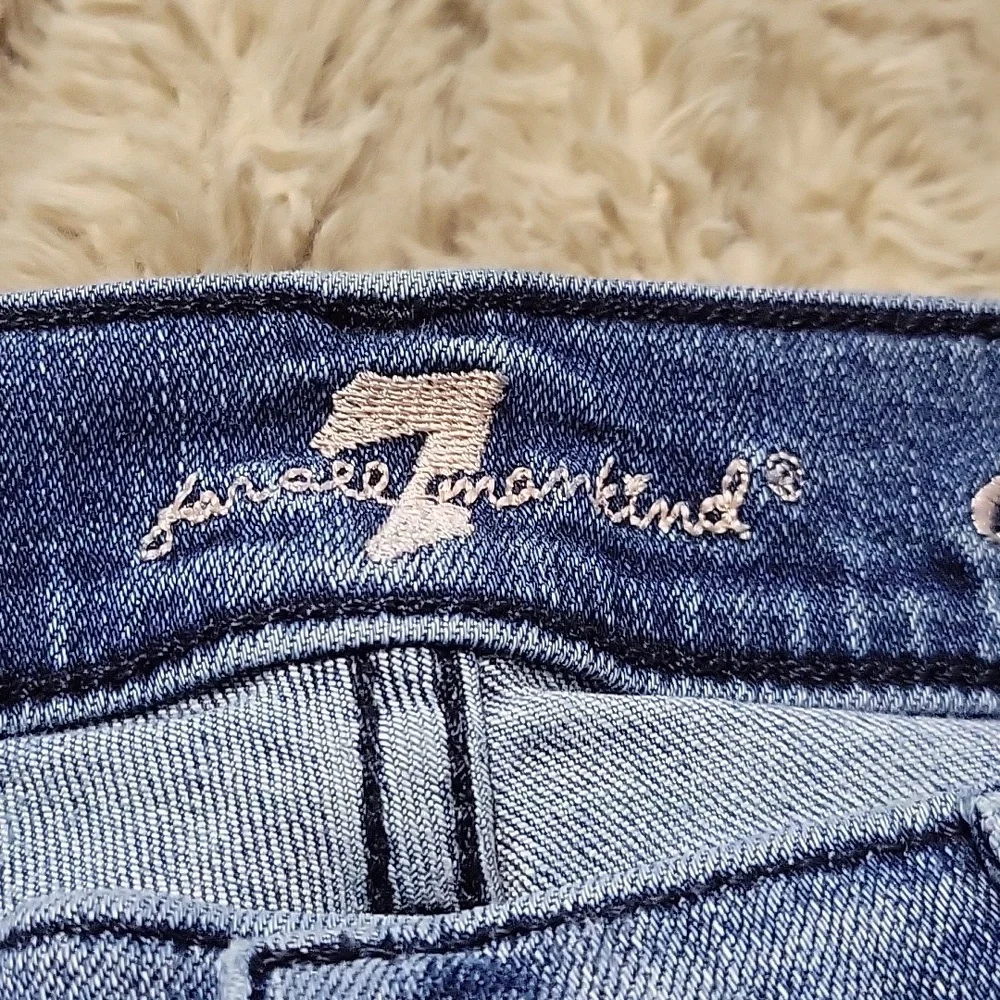 🌞7 For All Mankind Jeans Cropped Boot Sz 30 - Picture 3 of 11